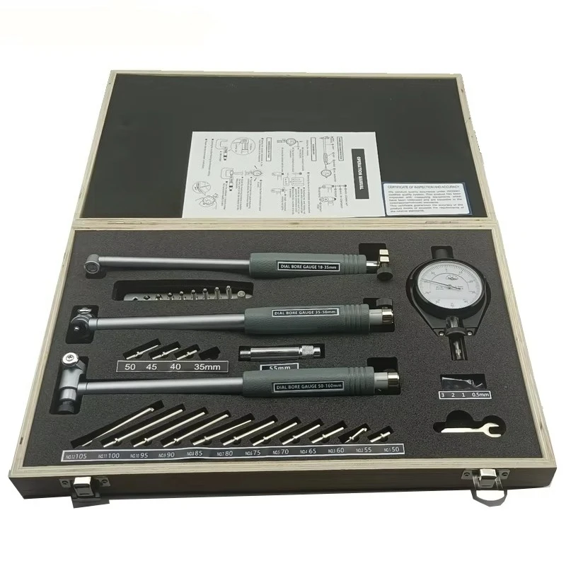 

Dial Bore Gauge 18-160mm 0 01mm Center Ring Micrometer Gauges Measuring Tools Dial Gauge OEM Origin Range Reading