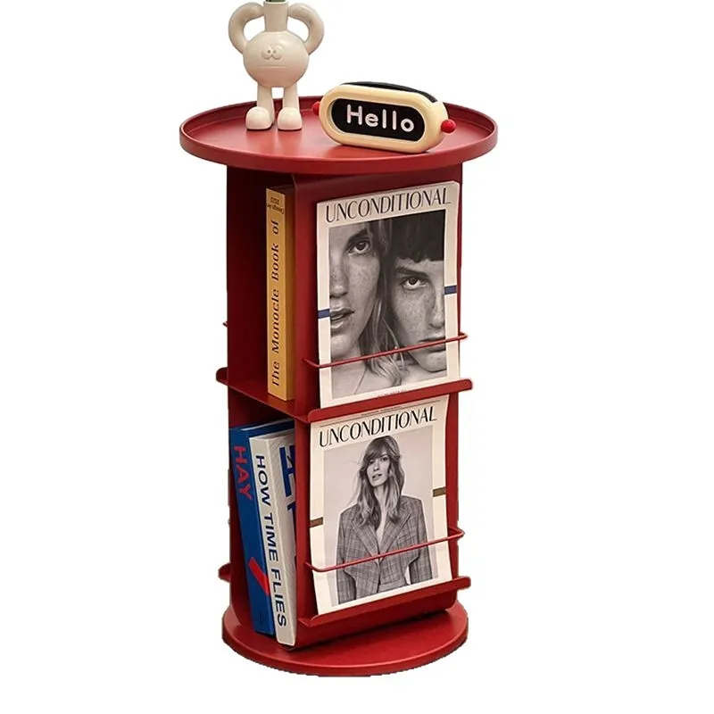 

Nordic side few shelves Internet celebrity sofa next to books and magazines shelf living room storage corner few