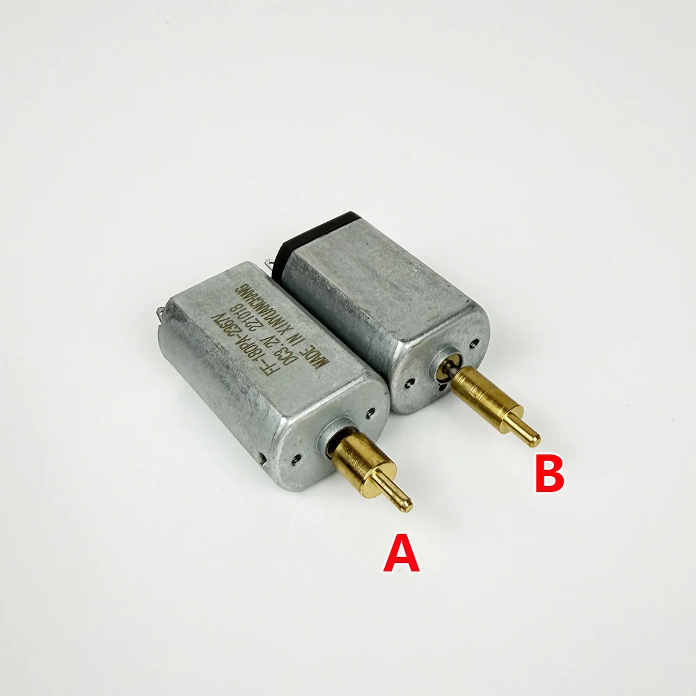 Motor mini 180 FF180PA-2367V / FF180PA-2382 DC 2.4V 3.2V 3.7V con cabezal de cobre para afeitadora, cortapelos y máquina de cortar pelo eléctrica.