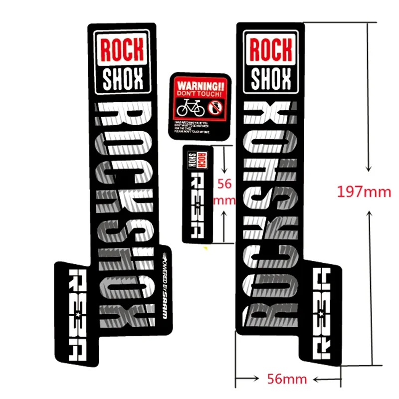 MTB Front Fork Decals for Rock Shox REBA Vinyl Waterproof Sunscreen Antifade Raod Bike Bicycle Cycling Stickers