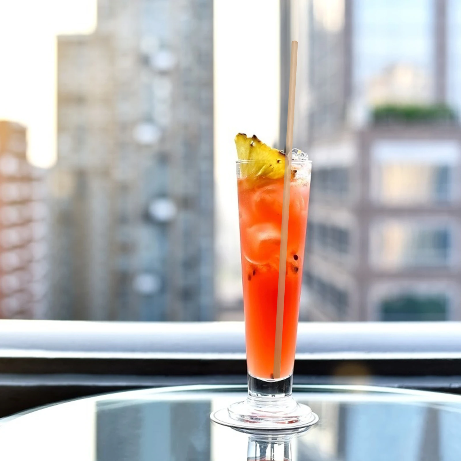 

100Pcs Food-Grade Wheat Straw Straws Reusable Quality Drinking Straws for Catering Outdoor Events Health Safety Natural Design