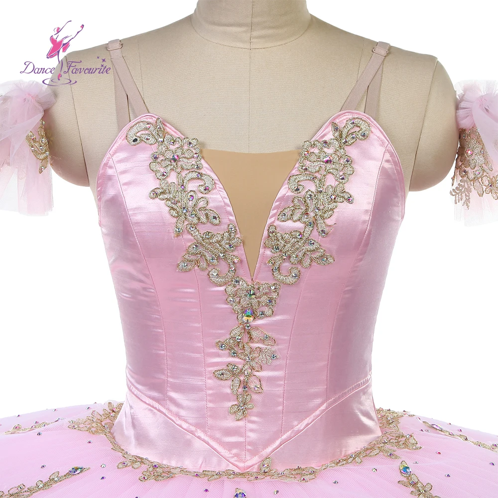 B25008 Różowy Profesjonalny Tutu Szyty na Miarę Baletowy Tutu Wariacja Śpiącej Królewny