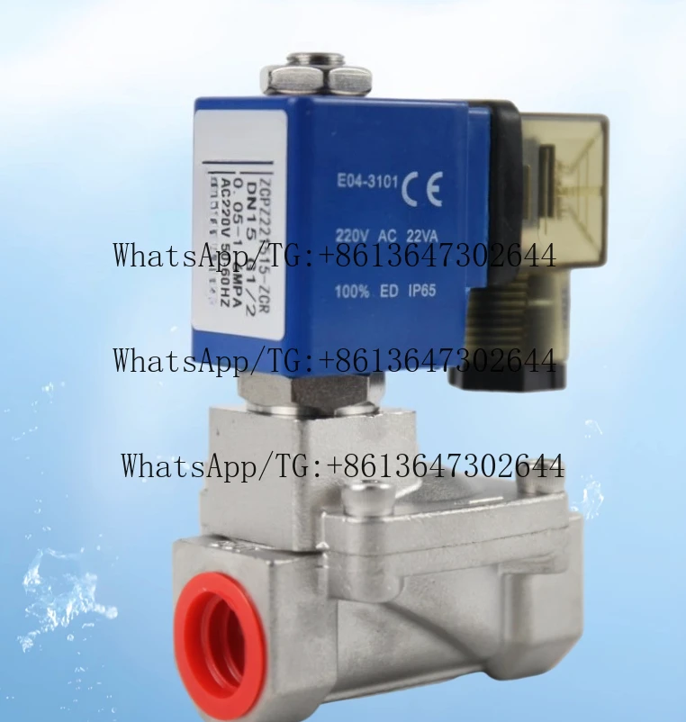 16Kg solenoid valve pilot-operated diaphragm type normally closed air and water 4 minutes 6 minutes 1 inch high pressure