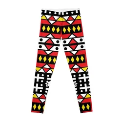 African pattern wax design Kizomba Samakaka Ankara print Angola Leggings leggings women gym yoga pants? Yoga leggings