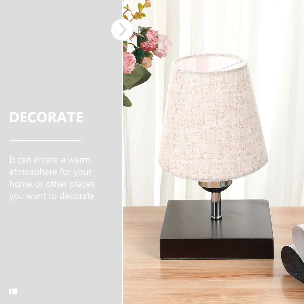 2Pcs Lamp Shade Accessories Cloth Craft Lampshade Home Decoration Dustproof Indoor Desk Floor Light Cover Unique Lamp Decor