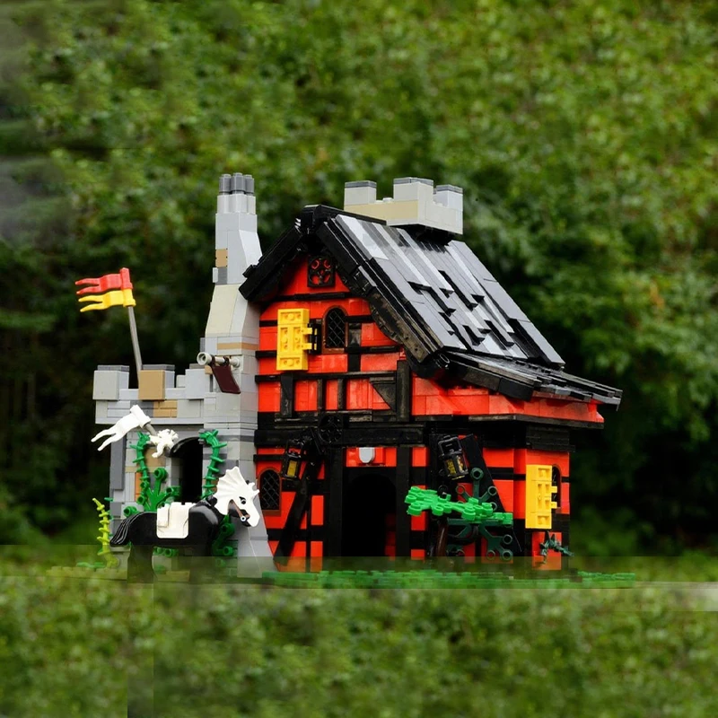 

1677pcs MOC Ira Guarded Inn Castle Model Building Blocks Architecture Toy Christmas Gifts Brick Kids Education DIY Creative