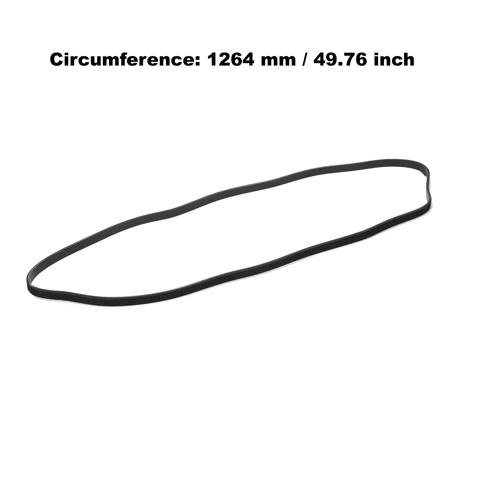 Drum Washer Rubber Belt 5EPJ1264(5 ridges, 1264mm circumference, 12mm width) Compatible with Samsung WF1802XEU ,WF1702WCW