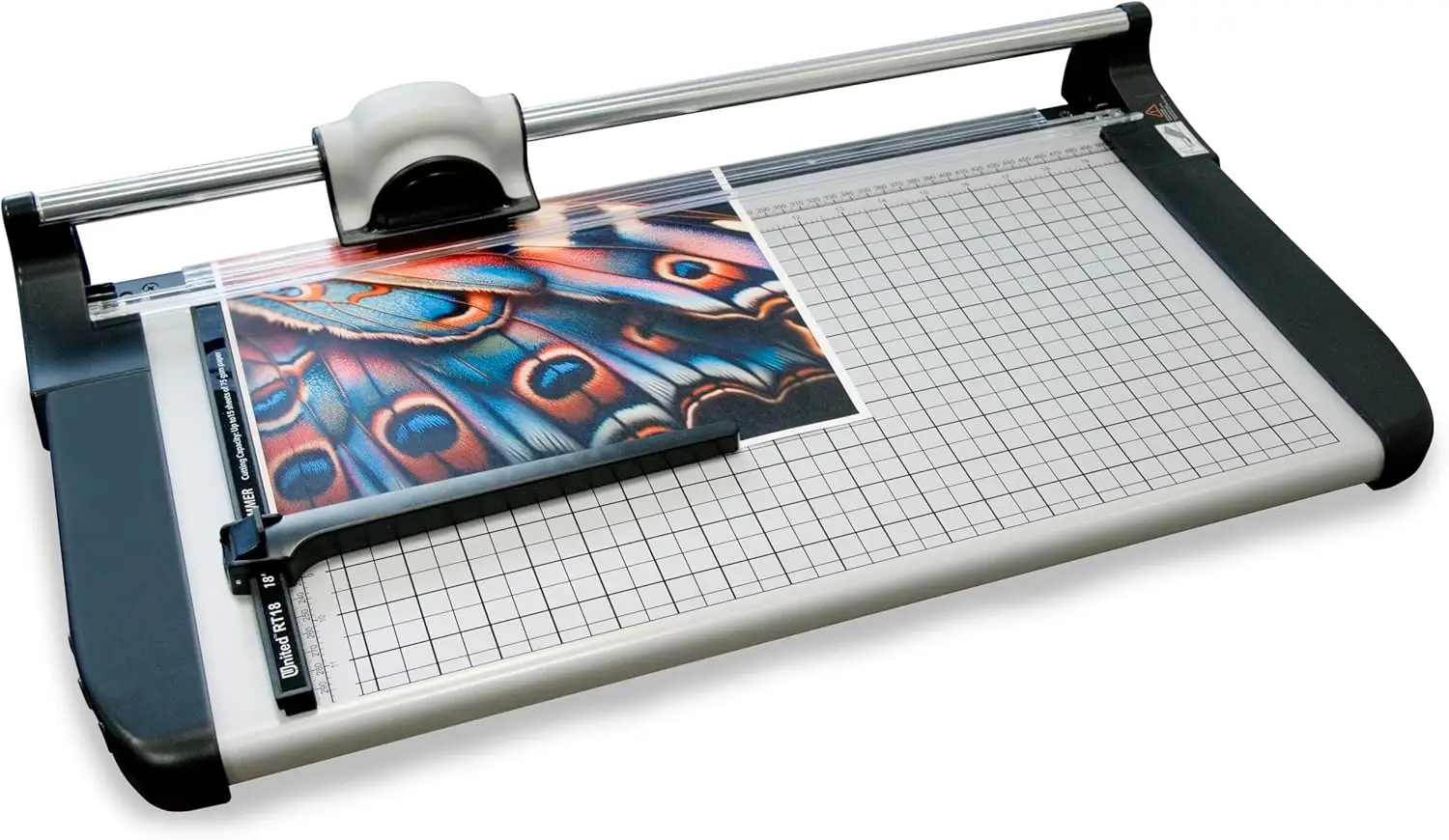 

Коммерческий роторный резак для бумаги, длина реза 18 дюймов, прочное металлическое основание, вместимость 15 листов, для офиса и творчества