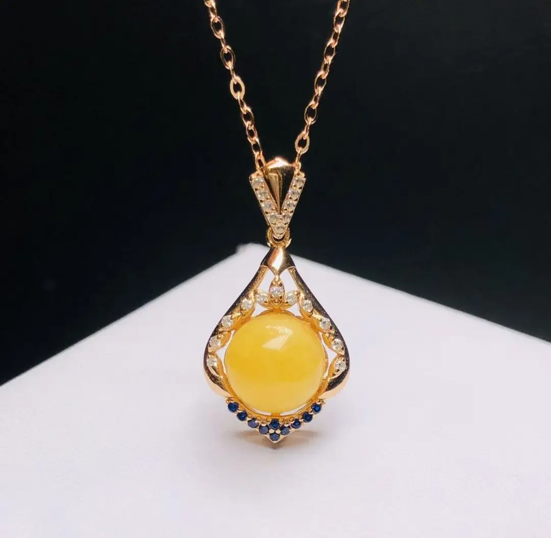 

Сертификат, классический серебро 925, настоящий балтийский янтарь, бусина 8-9 мм, подвеска-капля, цепочка, ожерелье, модные ювелирные изделия из редкого камня-пасьянса