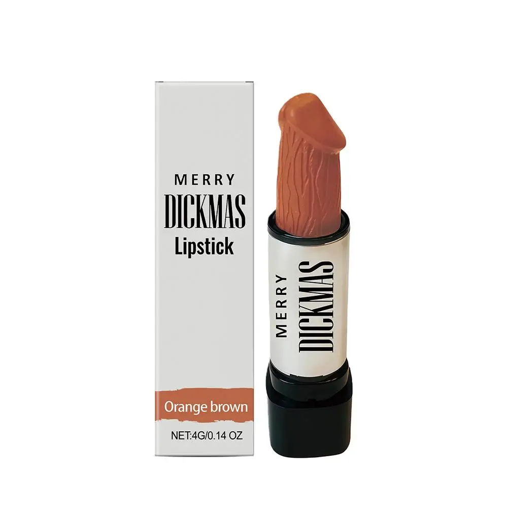 Bright Red Party Matte Lipstick Smooth Texture Long Lasting Non-Smudging Lip Makeup Funny Dating Couple's Gift Niche Waterproof_voghion.com