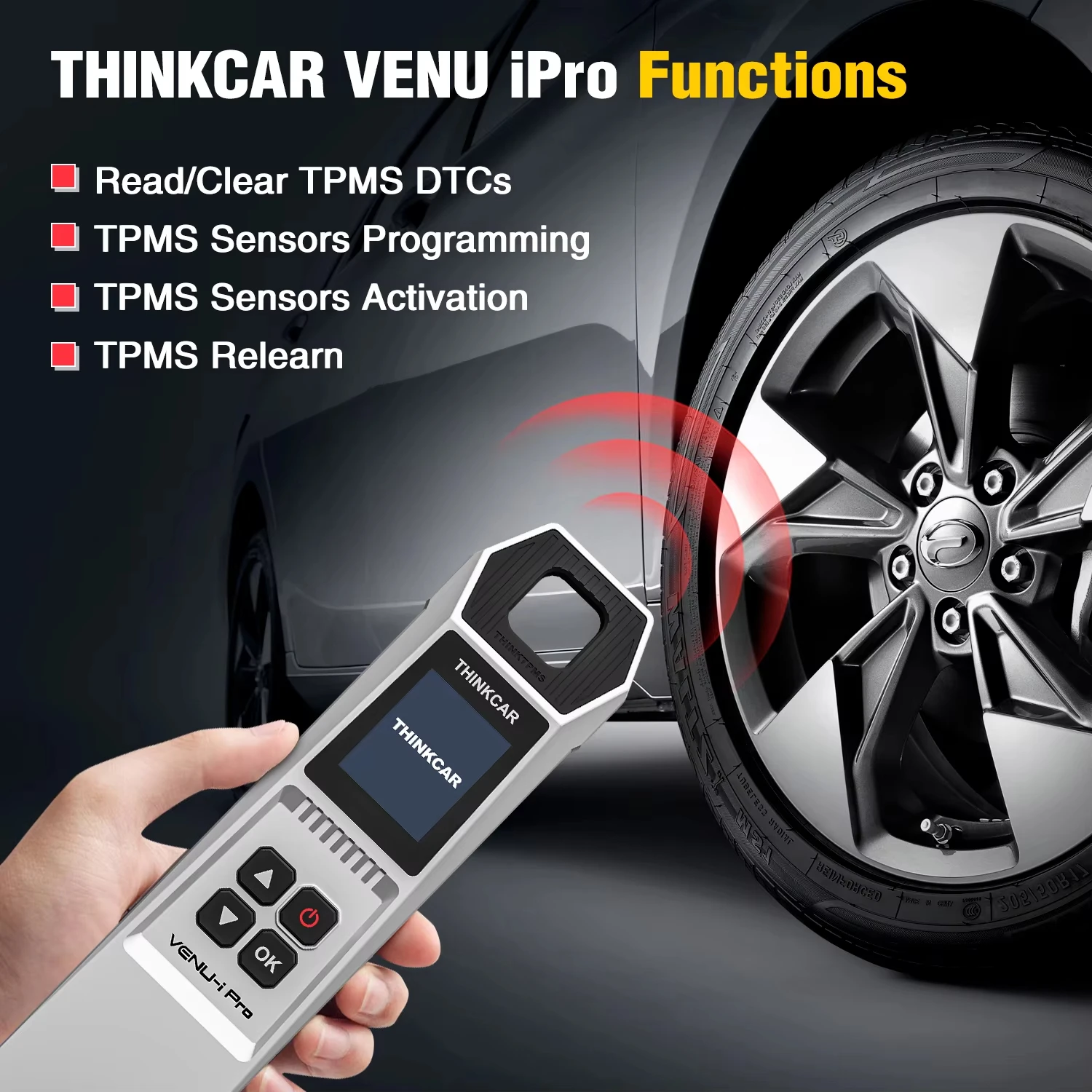 The NEWEST THINKCAR VENU I PRO +ThinkCar S3 Support Multi-Language Work With THINKCAR OBD2 Scanner Modular Tire Reset Tool