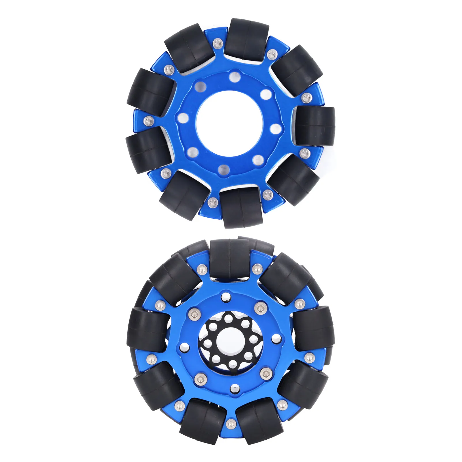 Omni Wheel 4in Omnidirectional Aluminium Alloy Hub Component Part for Robot Toy DIY