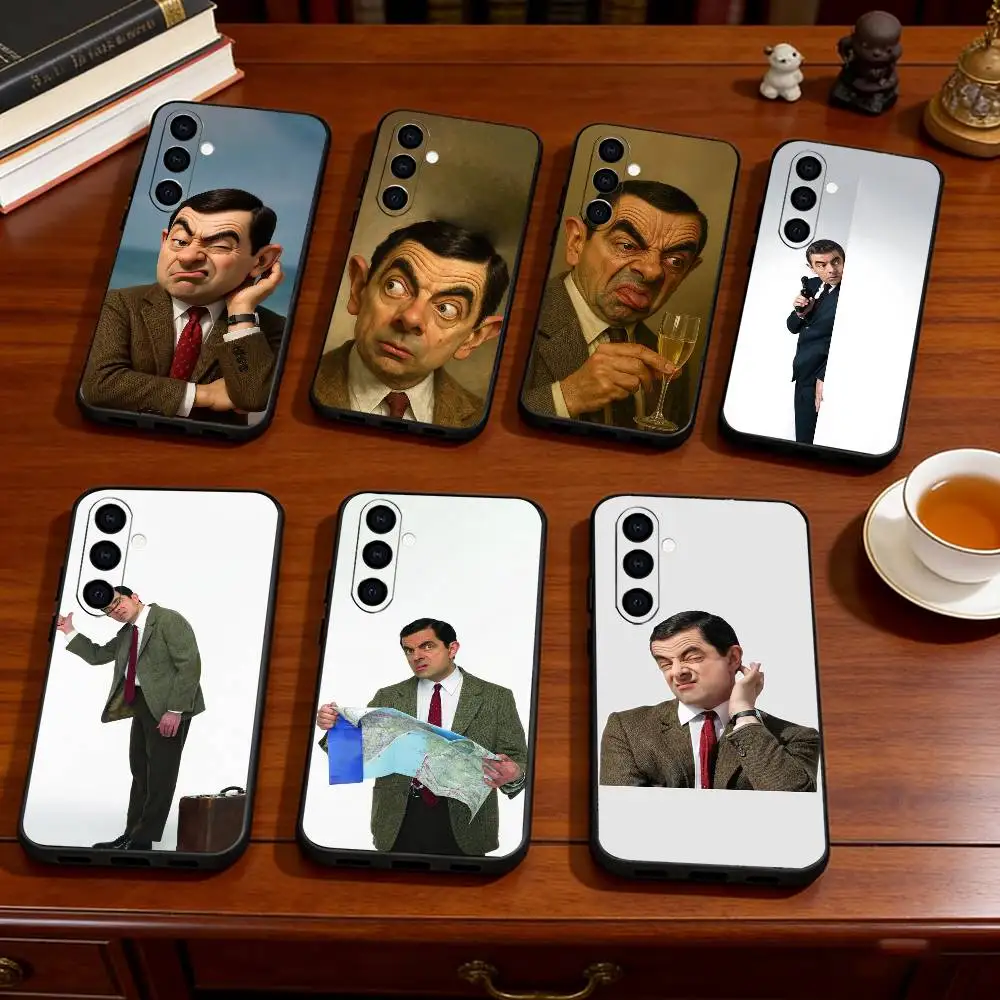 Mr. Bean  Phone Case Black Silicone Soft For Samsung Galaxy A73,A72,A71,A70,A53,A52,A51