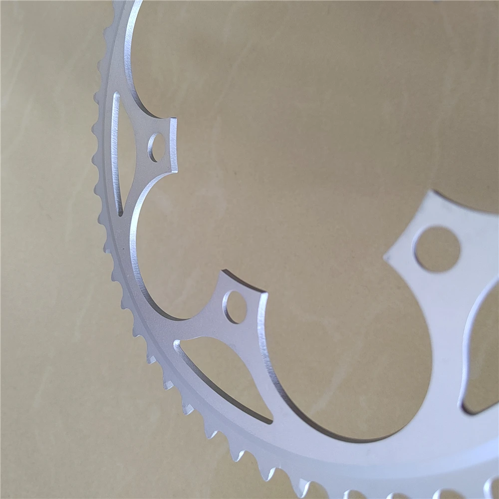 Folding Bike 48T 50T 52T 53T 110BCD Hollowed Crown Road Bicycles BCD 110 Chainring Chain Wheel Sprocket CNC 3/32\