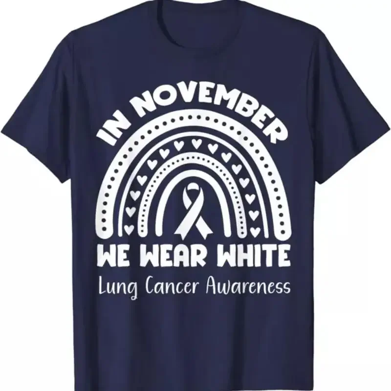 In November We Wear White Lung Cancer Awareness T Shirt