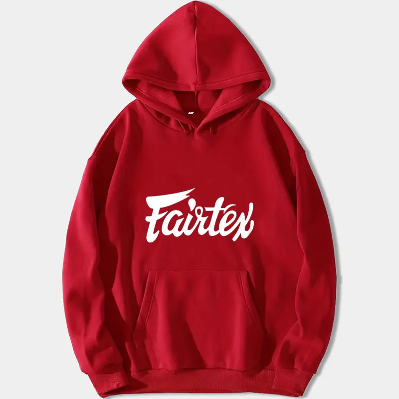 Fairtex Thailandia Felpa con cappuccio Muay Thai Kickboxing Abbigliamento sportivo casual Unisex Autunno Inverno Allentato Street Fashion Hipster Pullover con cappuccio