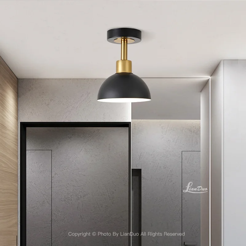 Modern Nordic Simple LED Ceiling Light Single Head Pendant Lamp Easy Install Hallway Livingroom Bedroom Balcony Home Decor Light