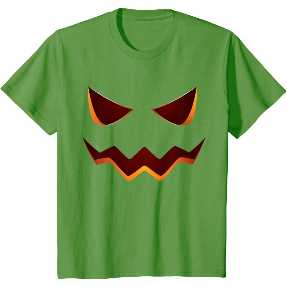 جاك أو فانوس اليقطين الوجه هالوين زي هدية تي شيرت للجنسين فضفاض Harajuku تنفس Camisetas بلوزات مستديرة العنق