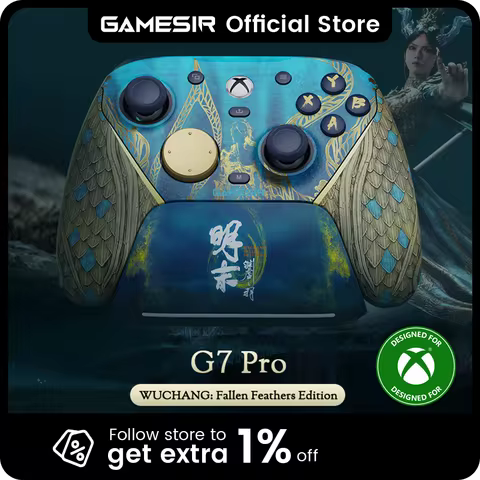 Controle Sem Fio GameSir G7 Pro Wuchang para Xbox – Base de Carregamento, Joystick TMR, Gatilho com Efeito Hall, Faceplate Intercambiável