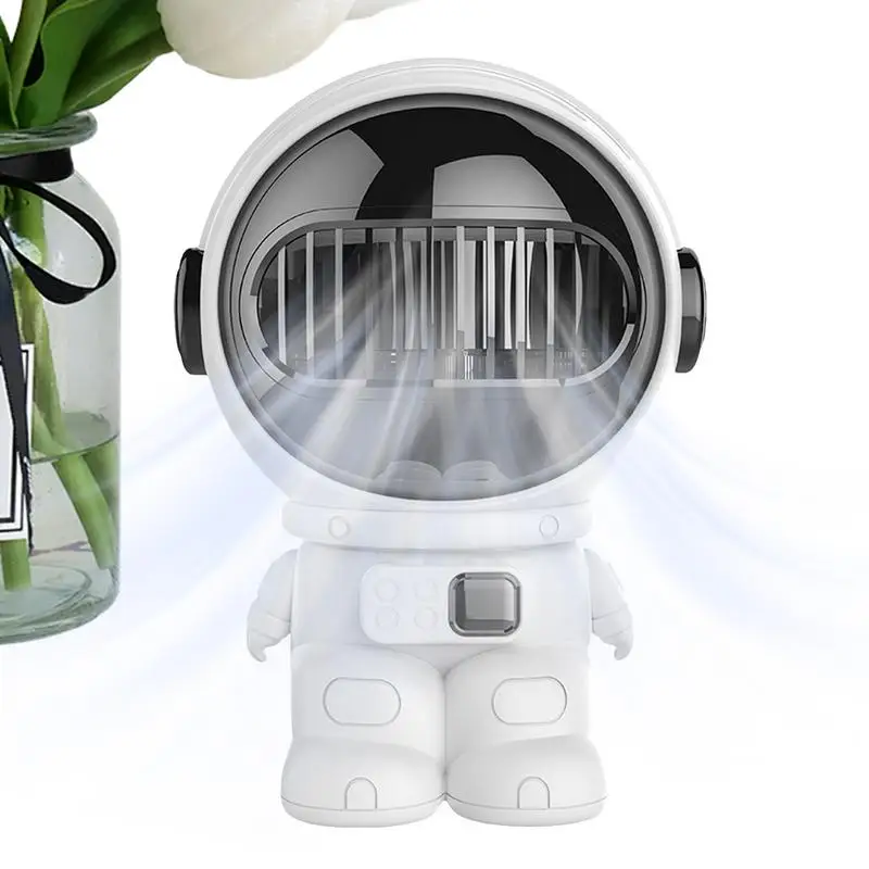 

Fan For Desk Astronaut Shape Small USB Desk Fan Handheld Portable Electric Bladeless Cooling Tool Personal For Desktop Bedroom
