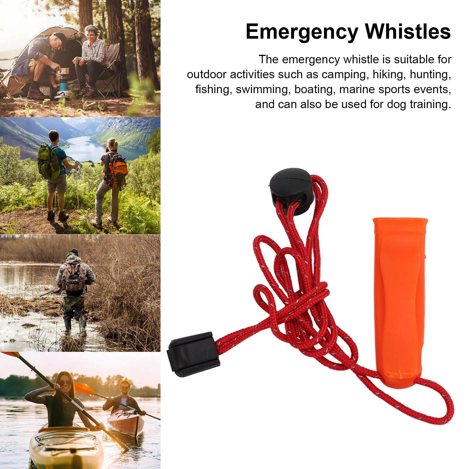 

New Emergency Whistles Super Loud Safety Whistle with Lanyard for Outdoor Kayaking Boating Camping Hiking Super Loud Whistle