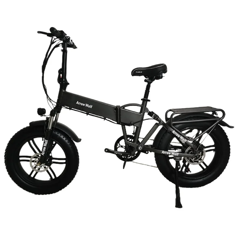 

48V350W Snow Electric Folding Bicycle 20 inch Beach Snow Electric Power Assisted Electric Vehicle with a Capacity of 180KG