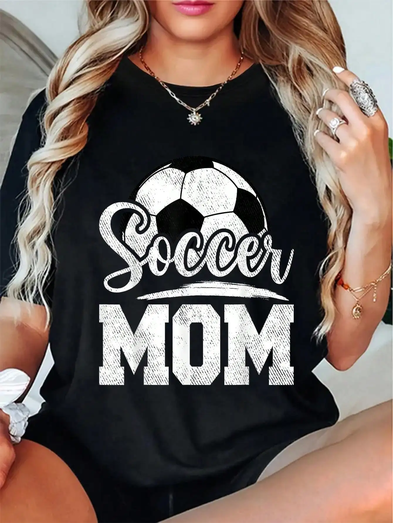 

Fashion Tshirt Soccer Mom Soccer Player Game Day Mother'S Day T-Shirt