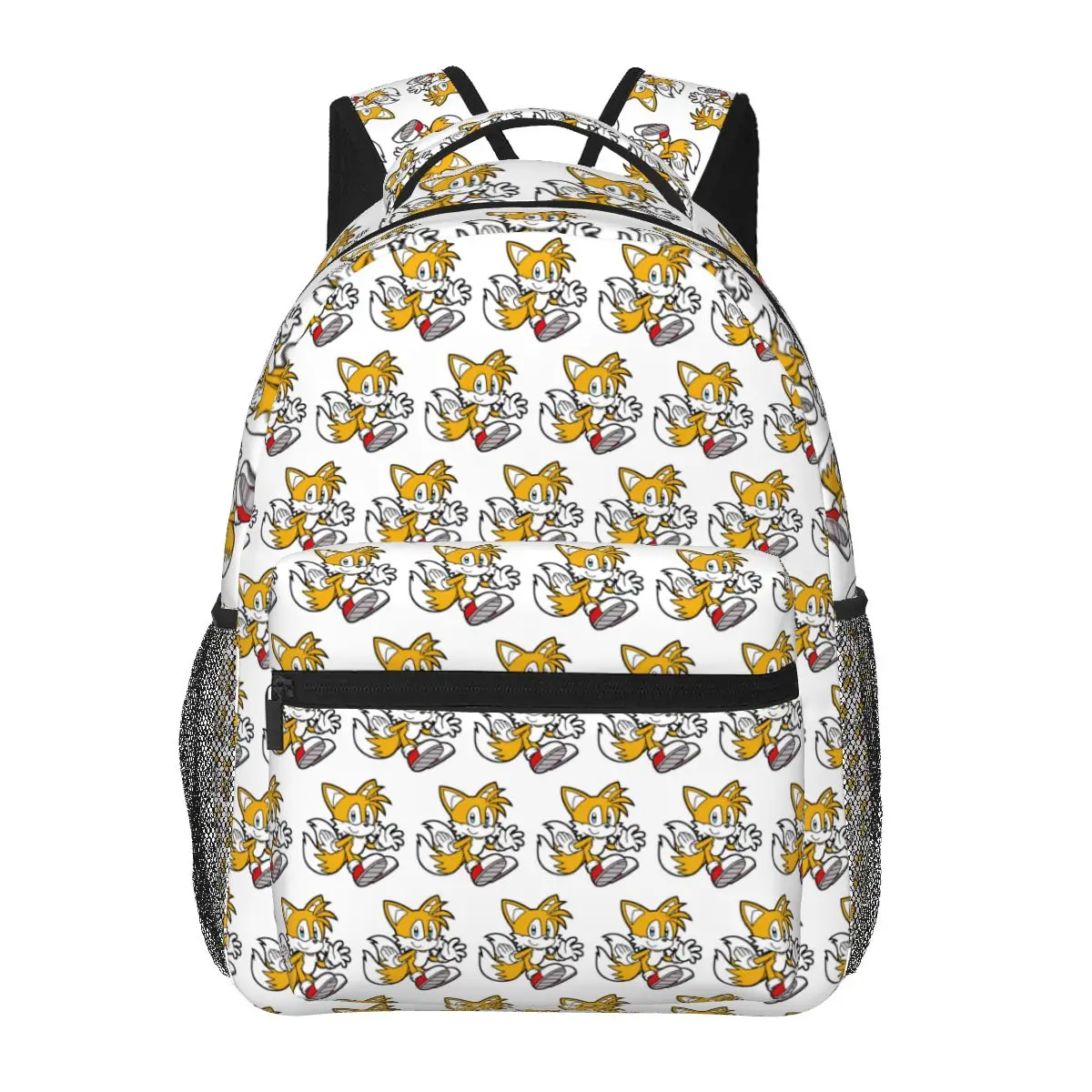 Miles Tails Prower Student Backpack School Bag Hiking Travel Daypack for Men Women Fashion Bookbag Shoulder Bags