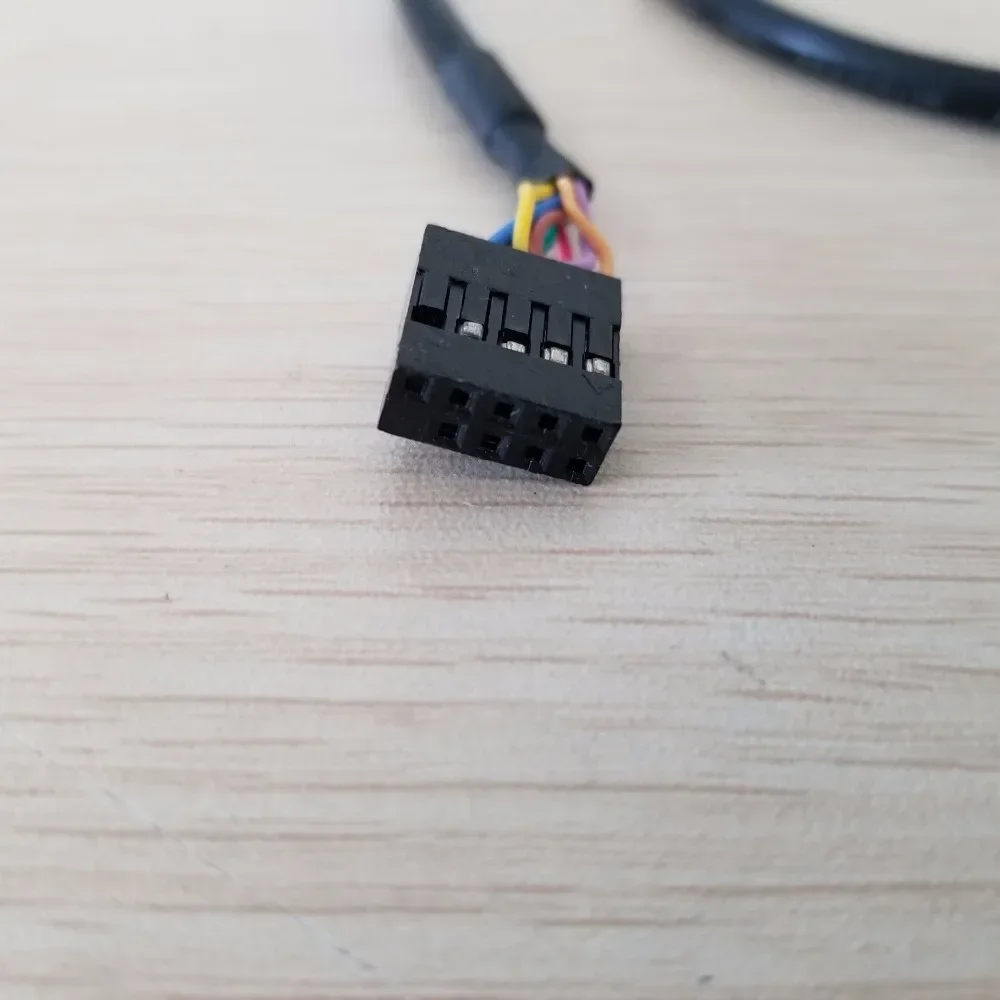 1 PCS 마더 보드 내부 9 핀 USB 듀얼 2 포트 A 암 패널 마운트 데이터 케이블 50cm