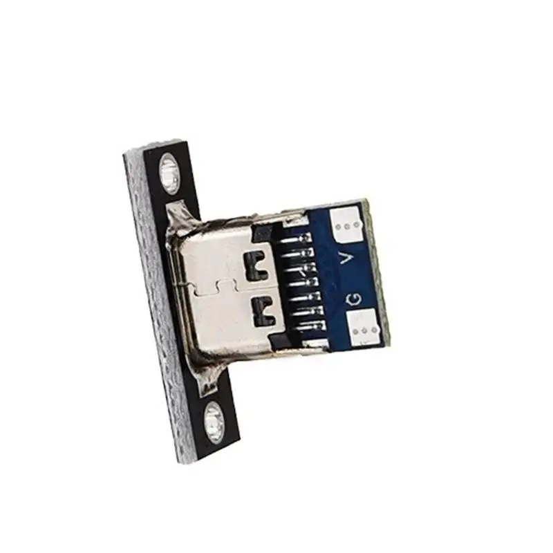 R53C Type C Female Socket Module with PCB Breakouts Board and Screw Mount Plate for Device Modification Benches Work Projects