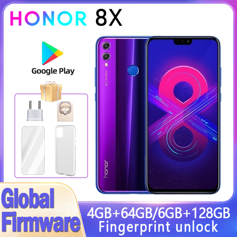  HONOR 8X Smartphone Global firmware CPU Haisi Qilin 710 6.5-inch 3750mAh rear camera 20MP Dual SIM used phone 