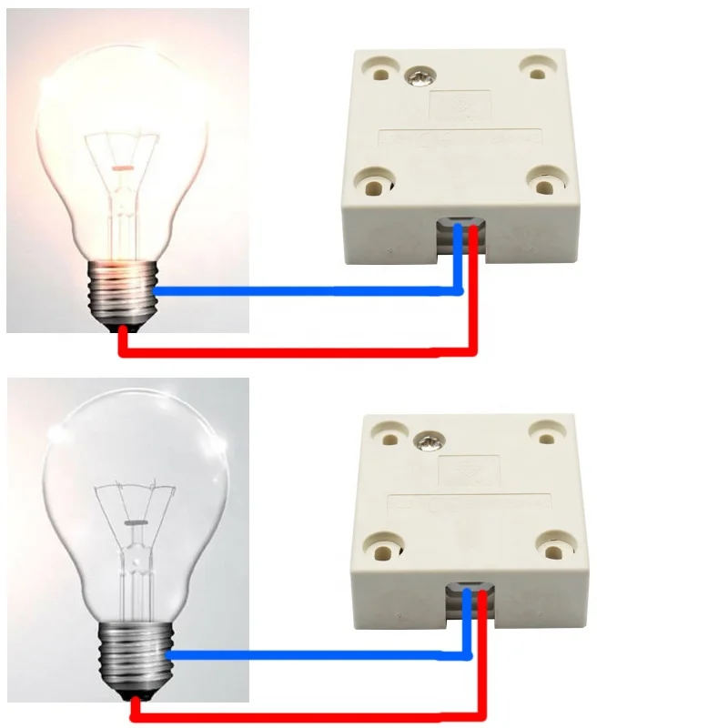 202 Interruptor de luz momentáneo normalmente cerrado para puerta de armario y armario
