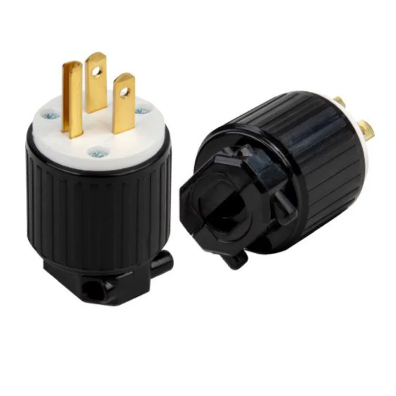 1PCS Black UL Copper 5-15P 5-15R 5-20P 5-20R 6-15P 6-15R 6-20P 6-20R American Canada Japan detachable assembly Power Plug Socket