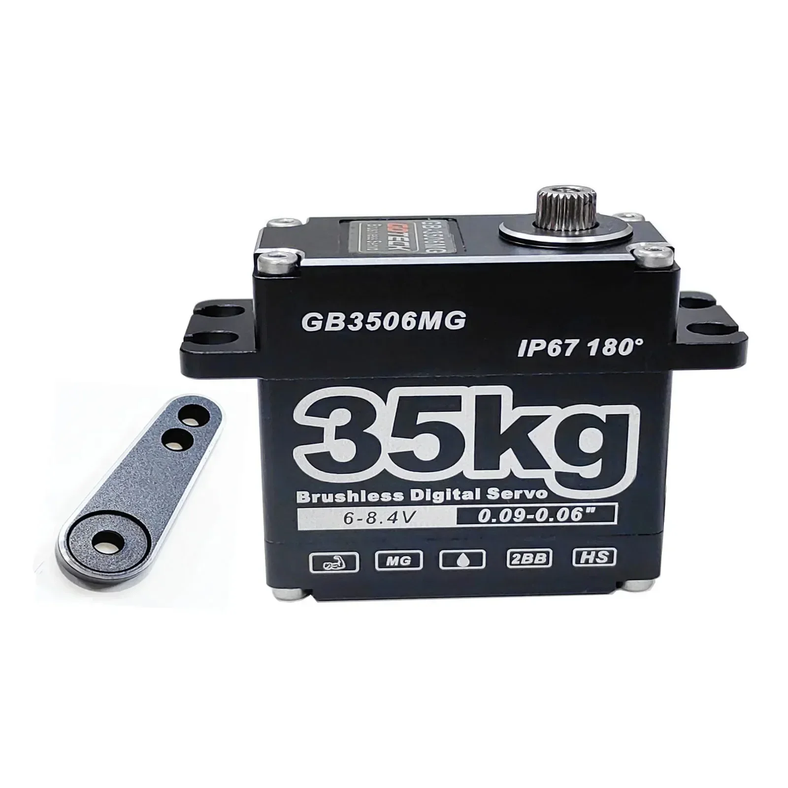 25kg 35kg 45kg rc servo metal à prova dwaterproof água servo para rc 1/10 1/8 traxxas trx4 axial scx10 rastreador carro robô caminhão peças de robô