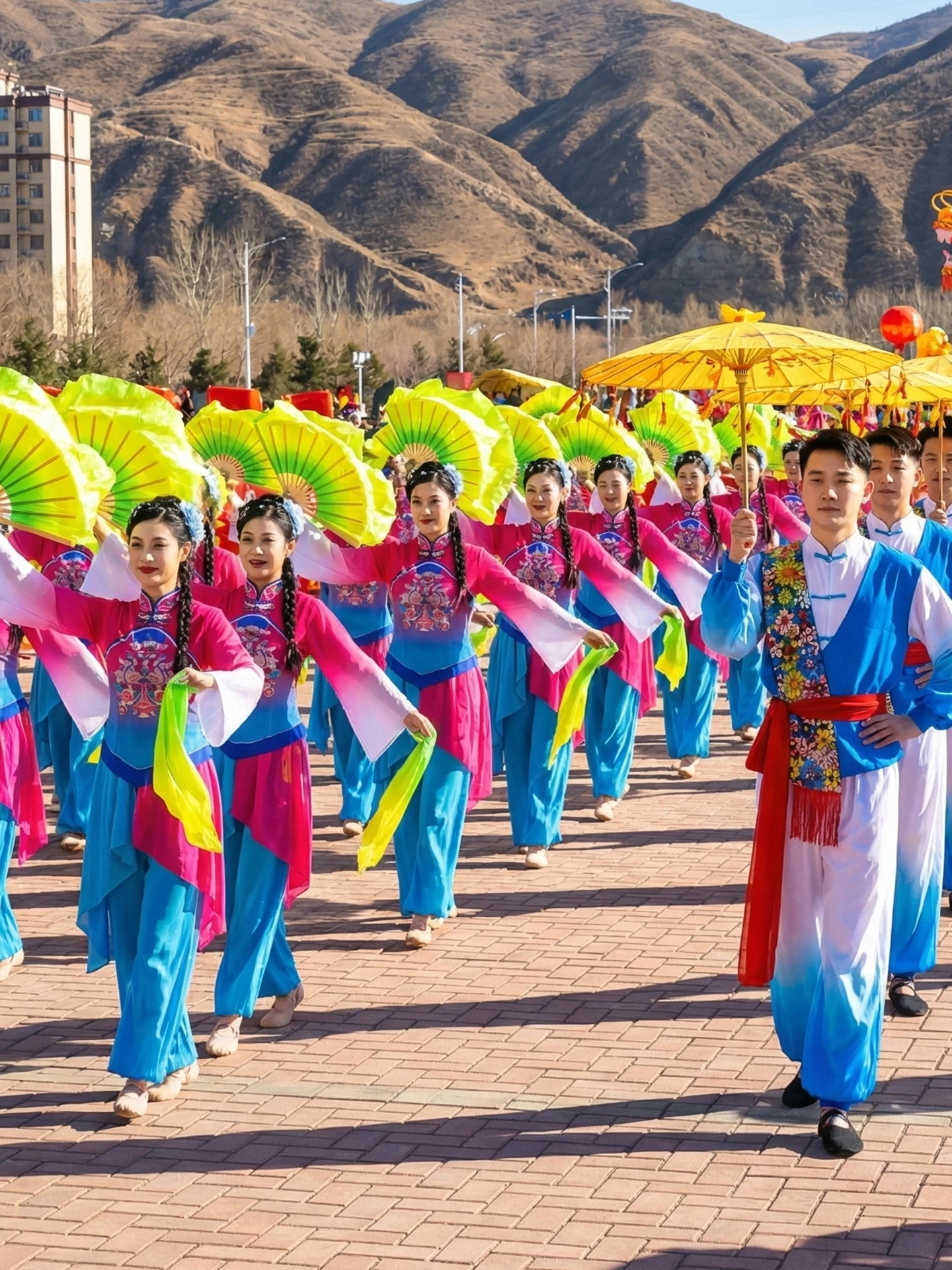 

2026 New Northeast Celebration Gaozhou Yangge Dance Costume Waist Drum Performance Traditional Chinese Dance Outfit Women's F...