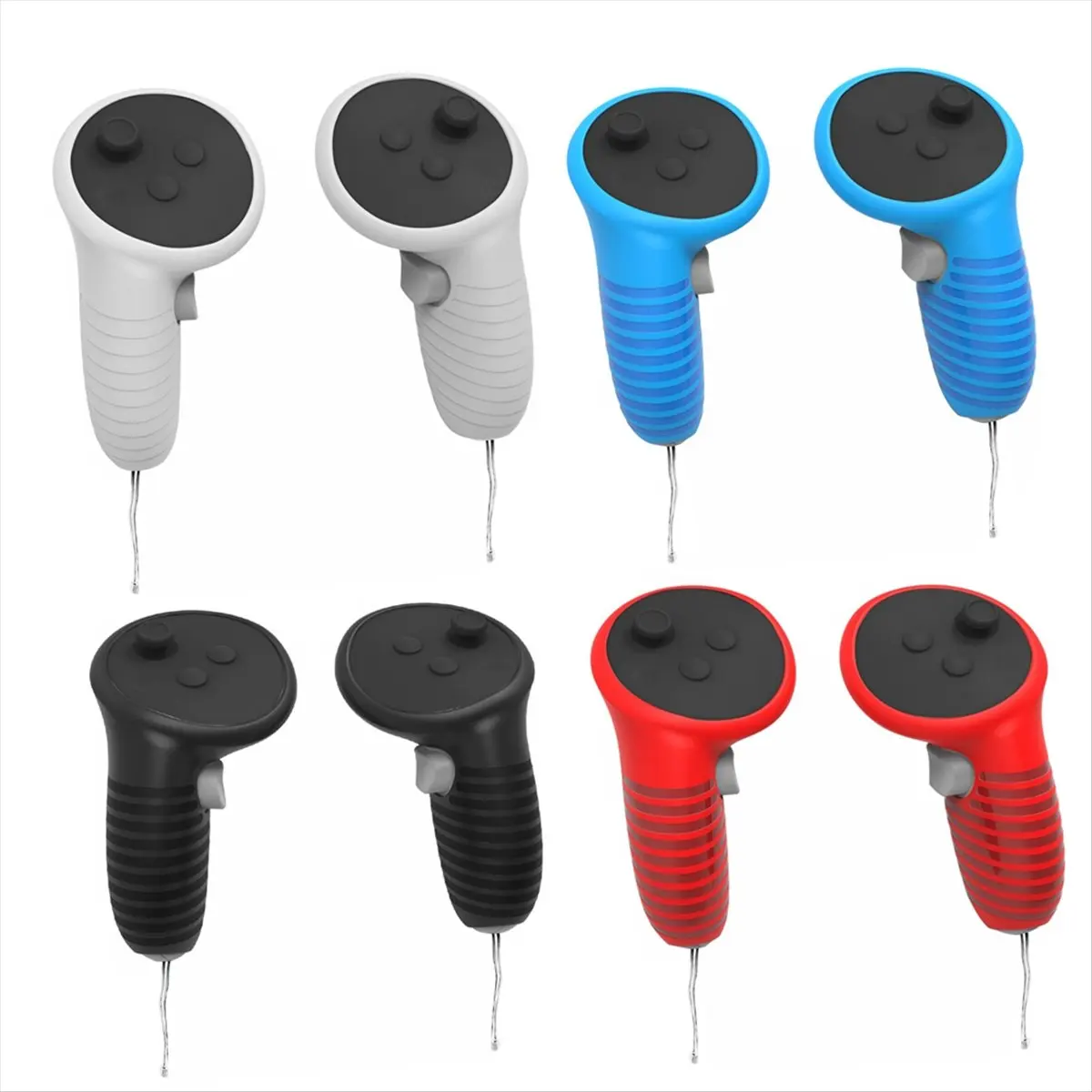 A40I Game Controller Case for Meta Grip Non-Slip Silicone Case for Silicone Case with Protective Cap D