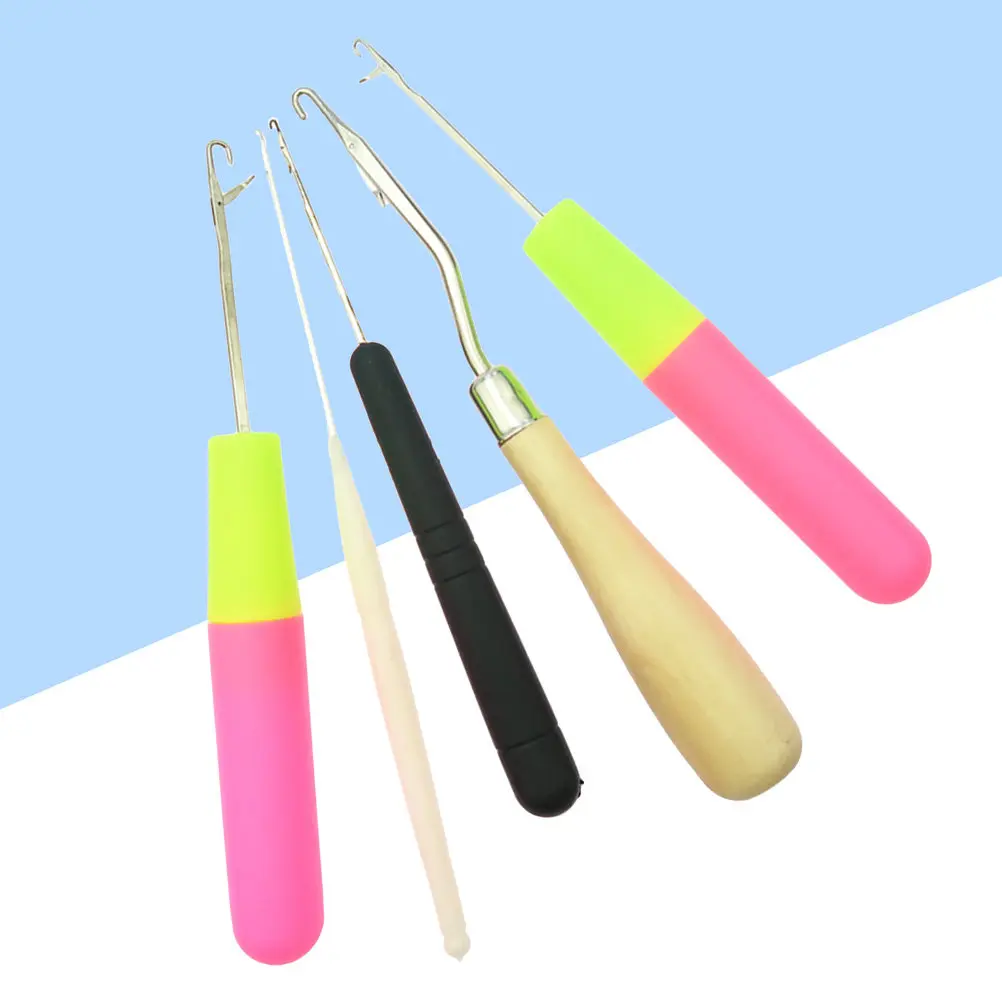 

Набор из 5 крючков для вязания: премиум-класс, деревянные, с гладкой и удобной поверхностью, для ремонта свитеров, носков, бисера, вязания