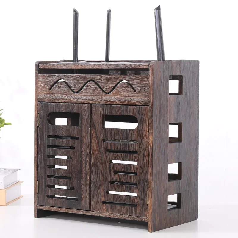 

Wireless router storage box, wall mounted WiFi storage rack, cat set-top box rack, desktop patch panel, and wiring arrangement