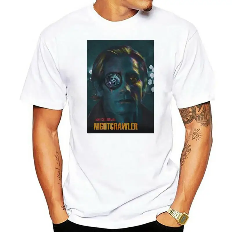 Nightcrawler T Shirt , Jake Gyllenhaal Summer Short Sleeve Shirts Tops S~3xl Big Size Cotton Tees Free Shipping