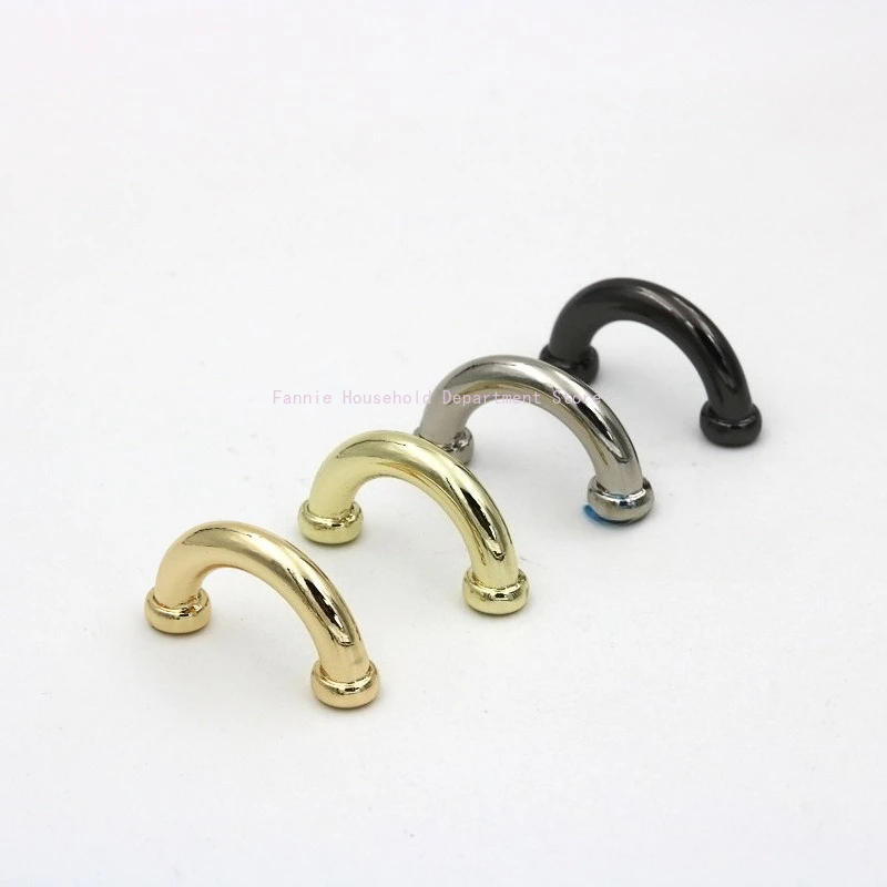10pcs 13/16mm U-Shaped Bridge 5mm Round Wire Handbag Phone Case Gift Box Decorative Semi-Round Handle Accessories Multi-Purpose