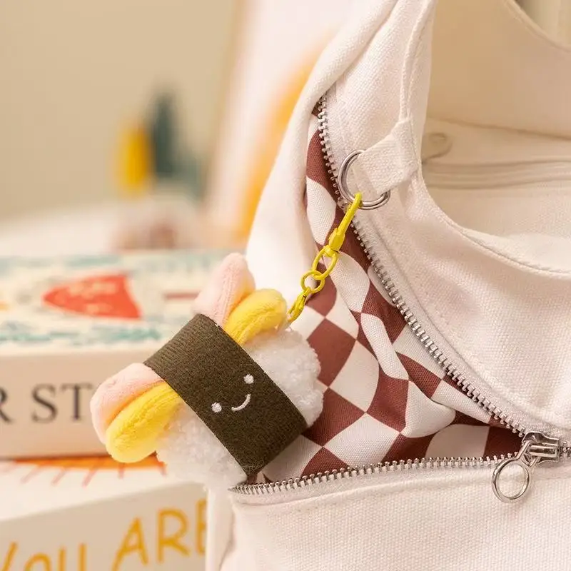 최신 여름 해변 시리즈 백팩 펜던트 키체인 귀여운 봉제 인형 만화 애니메이션 귀여운 휴일 선물 재미있는 인형