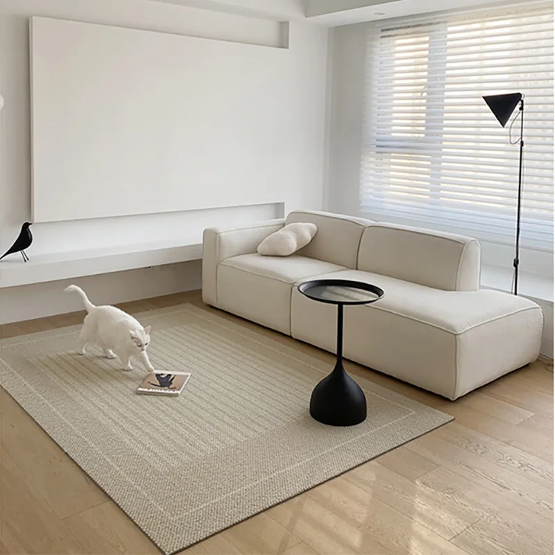 Modular fabric small apartment tofu block sofa corner Nordic wabi wind living room creative technology cloth