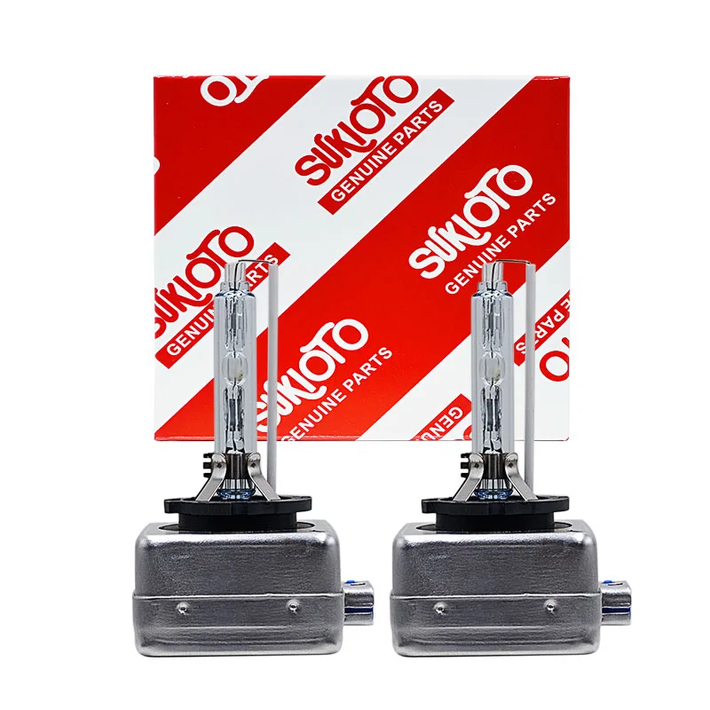 

2PCS SUKIOTO GENUINE PARTS ORIGINAL D8S Xenon HID Headlight Bulb 25W D8S 6000K Car Xenon Standard Lamps 66548 White Auto Light