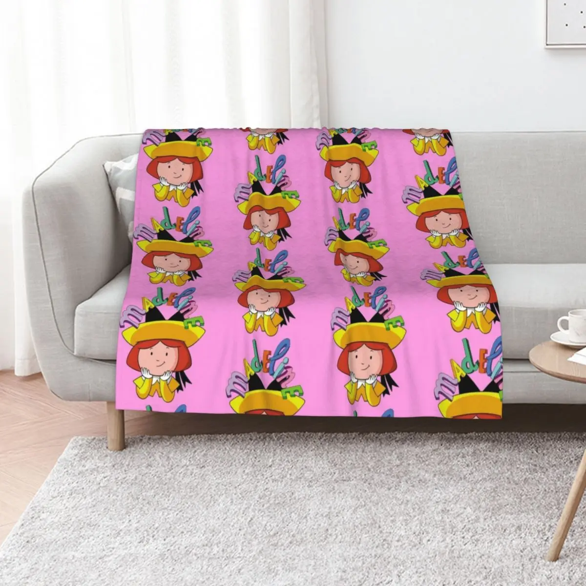 cartoon madeline smile -cartoon kids gift Throw Blanket Soft Beds Custom Bed Blankets For Baby Soft Big Thermal Blankets