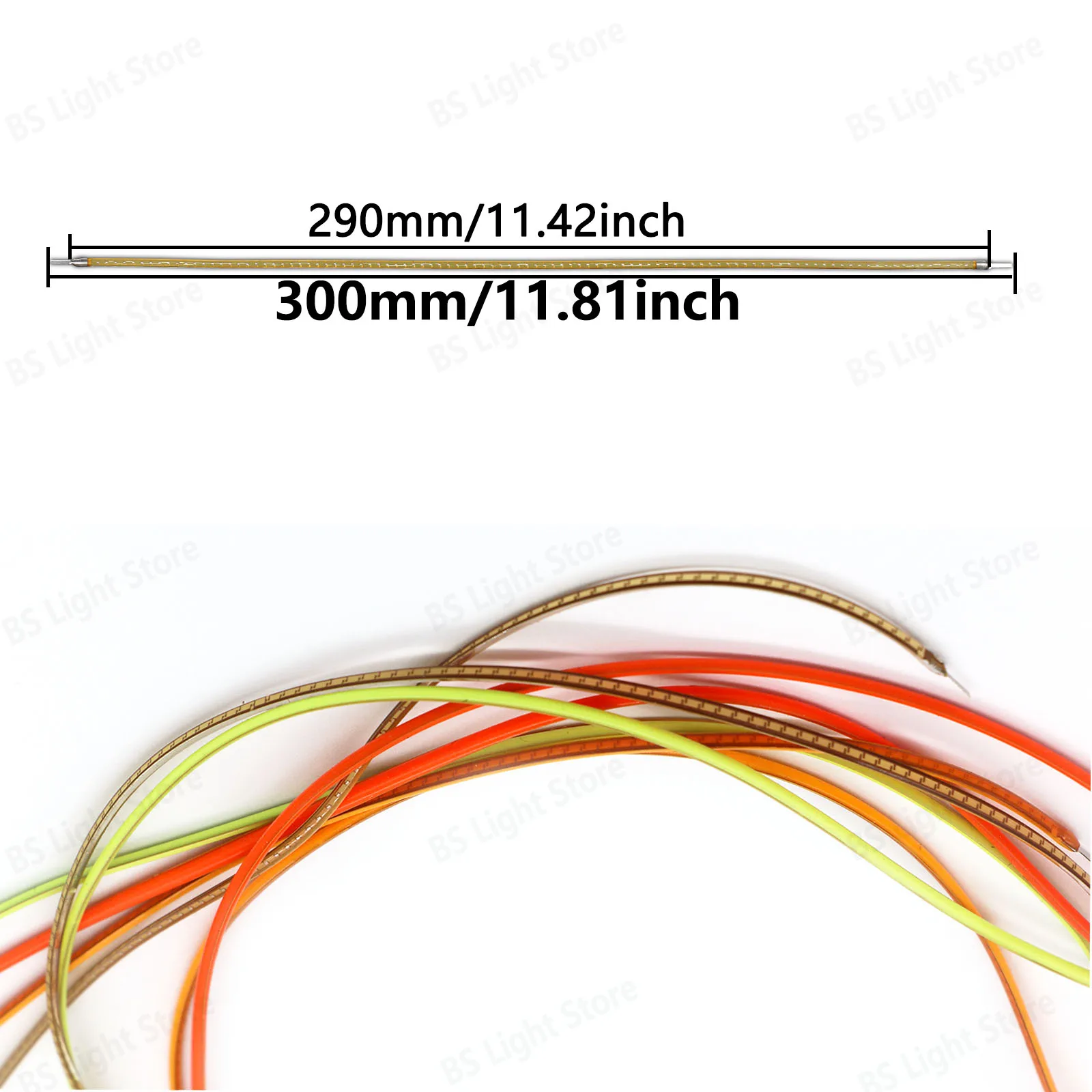 10pcs 300mm LED Flexible Filament Bending Freely DC3V 2200K Red Pink Edison Filament Light Bulb Light Source DIY