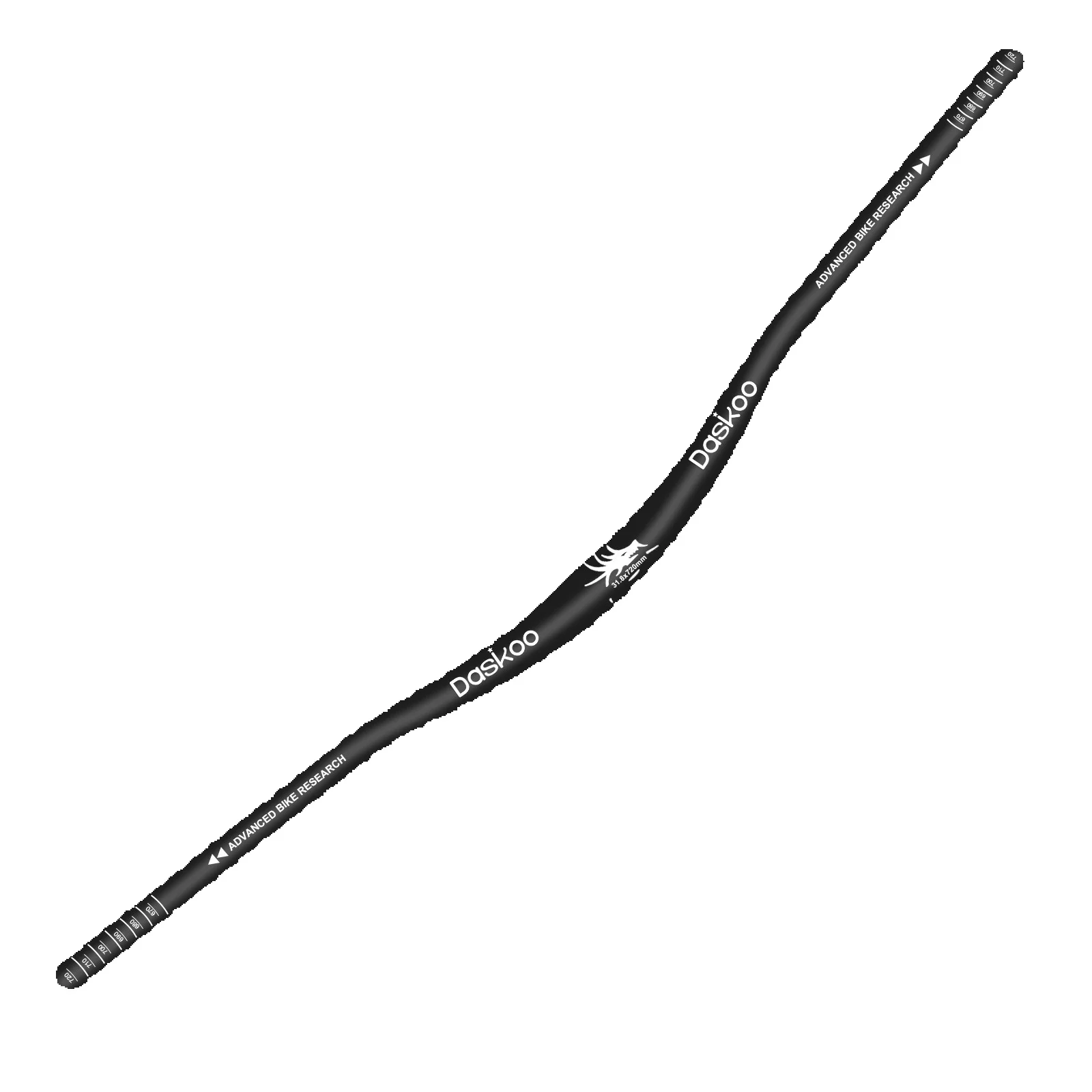 31.8MM Mountainbike-Lenker Aluminiumlegierung Fahrrad-Riser-Lenker 25MM Erhöhung 720MM/ 780MM Länge Fahrrad-MTB-Lenker