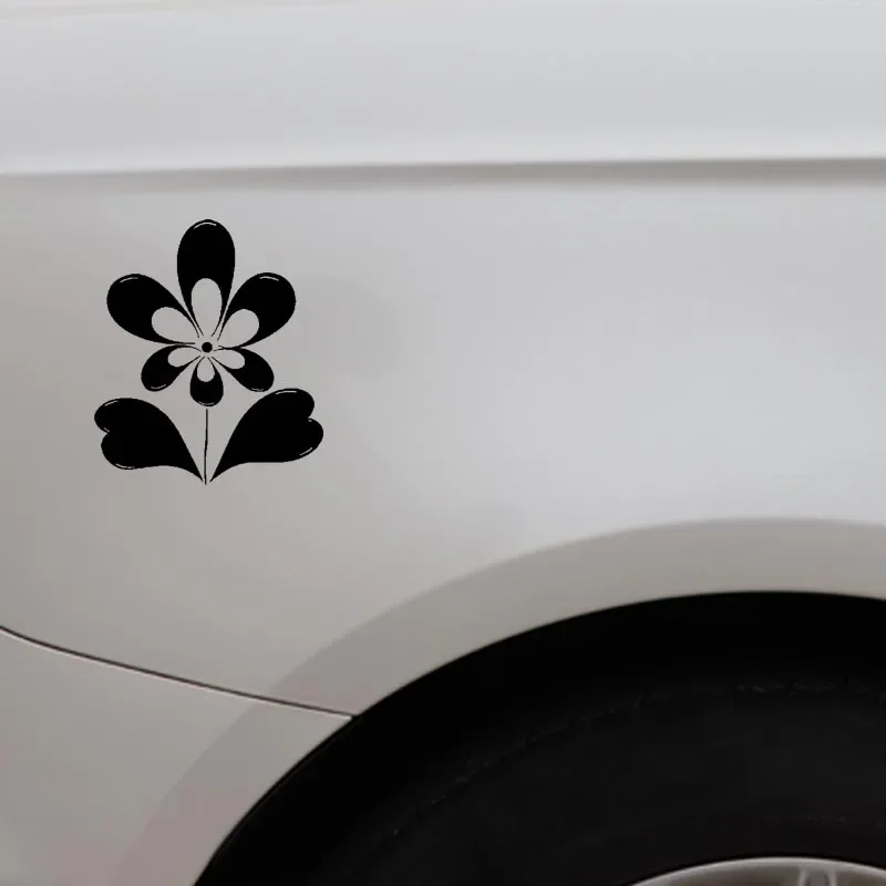 Car Stickers Personalized Creative Stickers Car Decoration Beautiful Floral Stickers Waterproof and Sunscreen PVC 17*14cm image 3
