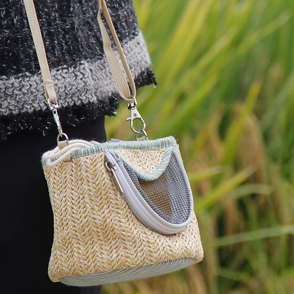 

Pet Backpack for Small Animals Soft Breathable Fabric Travel Bag Carrier Hamster Bed Nest Outgoing Winter Accessories