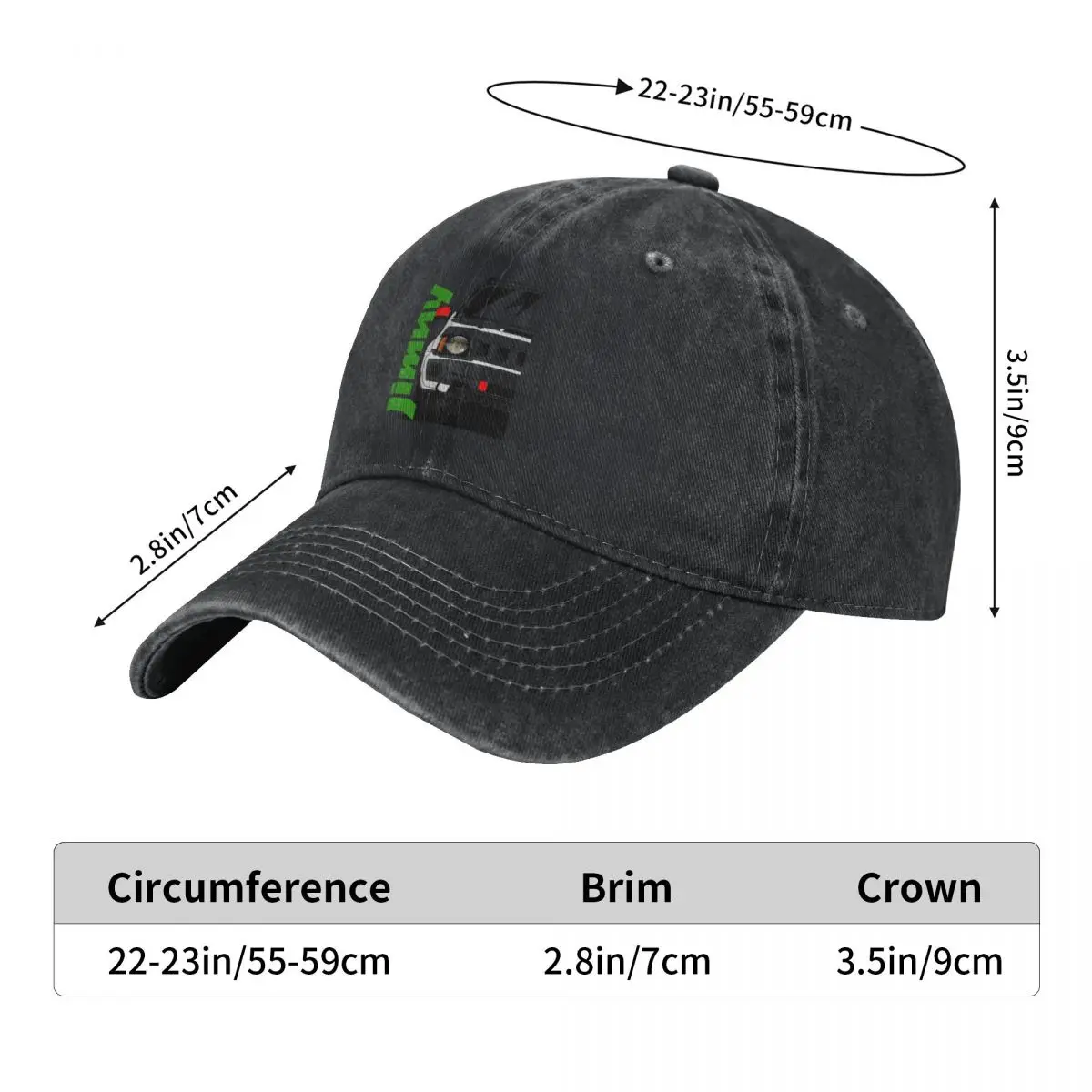 Jimny 2015 Baseball Cap Golf Cap Visor Man Women's