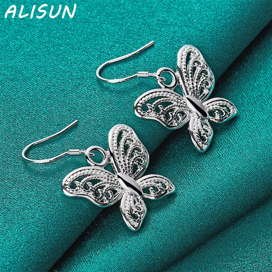 ต่างหูเงินแท้ 925 รูปผีเสื้อ ดีไซน์เก๋ ของขวัญสุดสร้างสรรค์ เหมาะกับทุกโอกาส ทั้งงานปาร์ตี้และใส่ในชีวิตประจำวัน